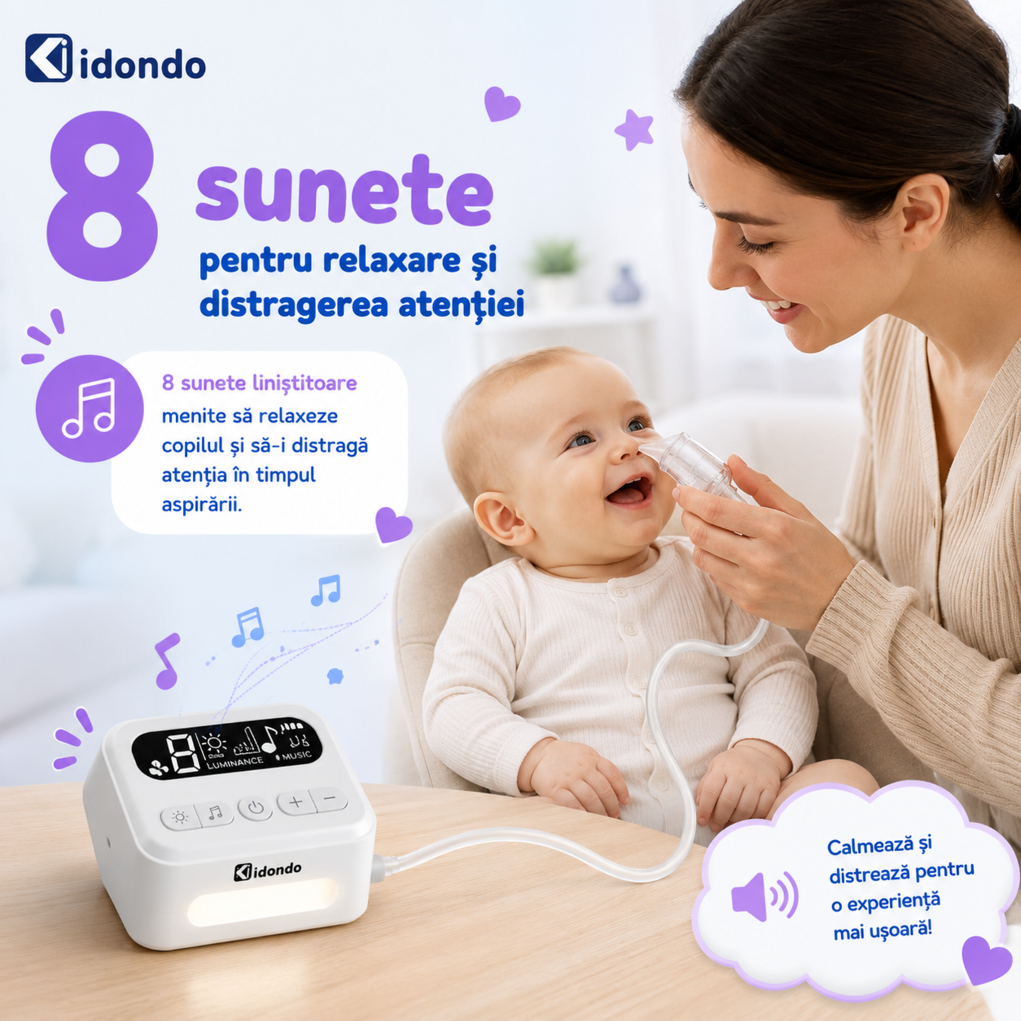 Aspirator nazal electric 3 în 1
